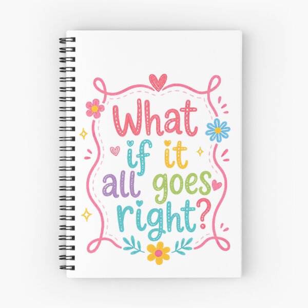 Item preview, What If It All Goes Right? Positive Motivational Quote Optimism Mindset designed and sold by RetroMini2026.