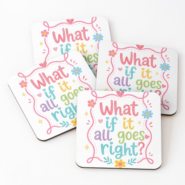 Item preview, What If It All Goes Right? Positive Motivational Quote Optimism Mindset designed and sold by RetroMini2026.