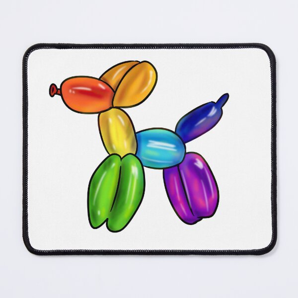 Item preview, Vibrant Rainbow Balloon Animal Dog designed and sold by JimboTurtle.