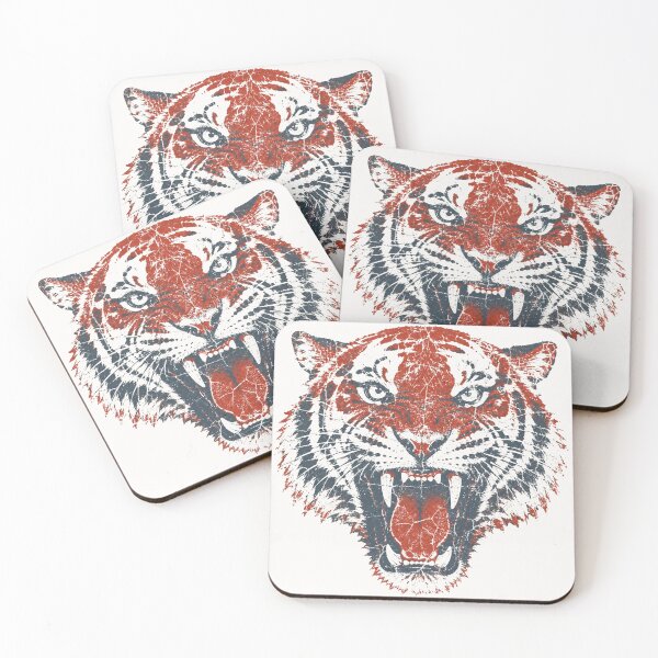 Item preview, Distressed Roaring Tiger Head Vintage Streetwear Print designed and sold by W&RParadise.