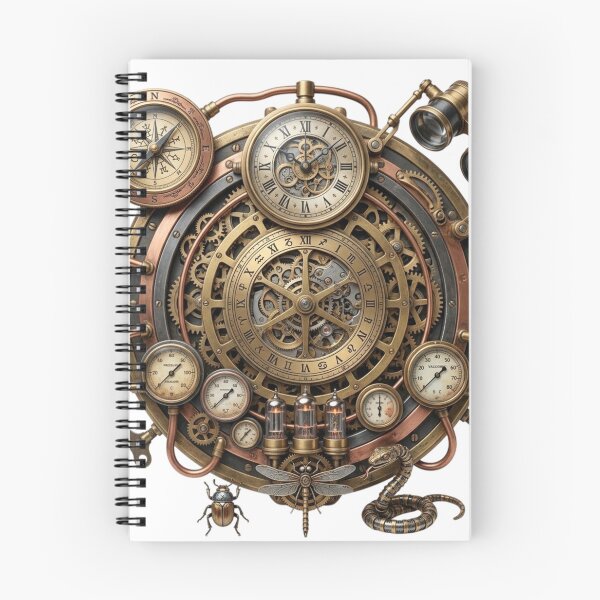 Item preview, Intricate Steampunk Timepiece & Explorer’s Compass Emblem designed and sold by Targon.