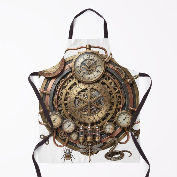 Item preview, Intricate Steampunk Timepiece & Explorer’s Compass Emblem designed and sold by Targon.