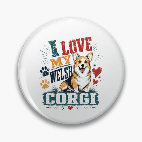 Item preview, I Love My Welsh Corgi Dog Owner Dog Lover Pet Parent designed and sold by RetroMini2026.