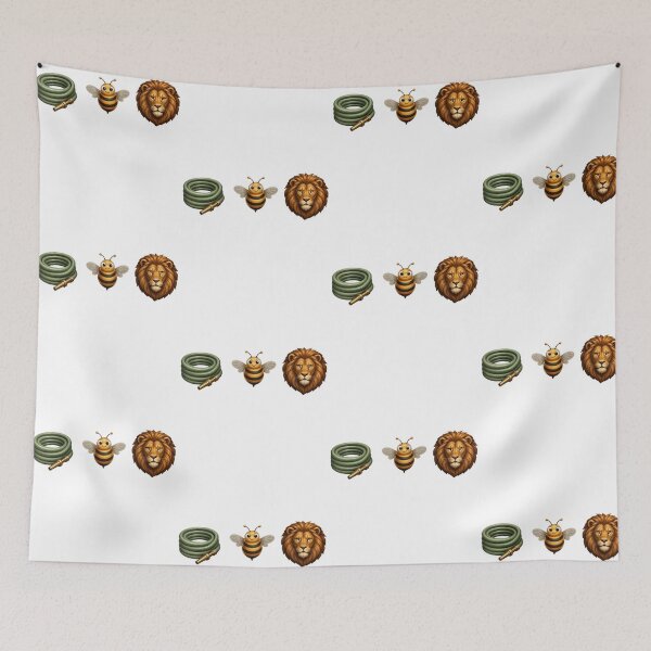 Item preview, Hose Bee Lion Funny Meme Ho's Be Lying Emoji Rebus designed and sold by CocoLama.