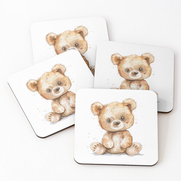 Item preview, Bear Cub | Cute Woodland Animal Watercolor Art designed and sold by Mandayartstudio.
