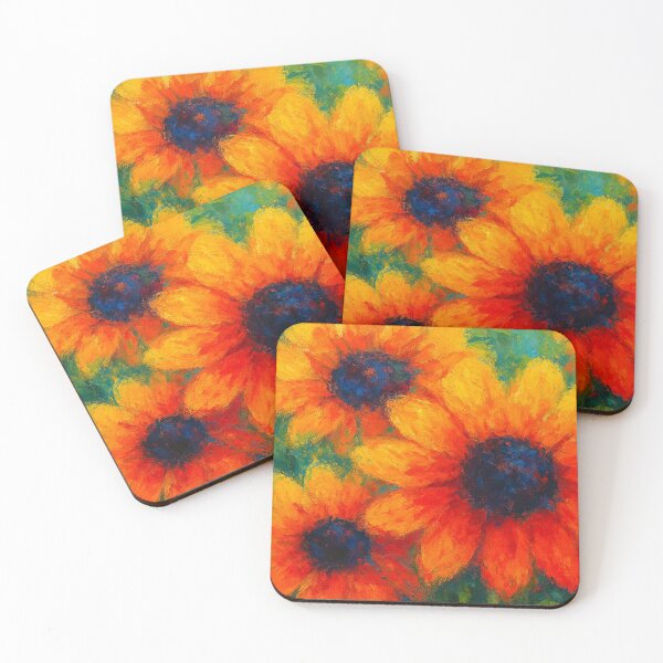 Item preview, Vibrant Sunflower Painting – Bold Impressionist Floral Art designed and sold by Rocket&Stars.