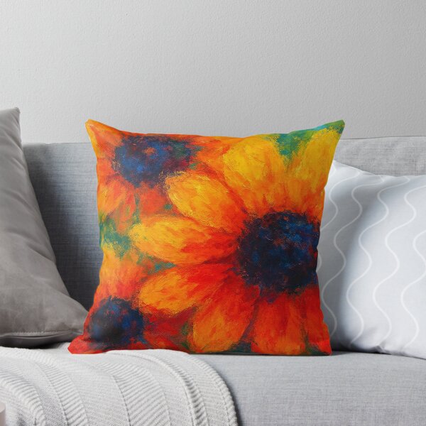Item preview, Vibrant Sunflower Painting – Bold Impressionist Floral Art designed and sold by Rocket&Stars.