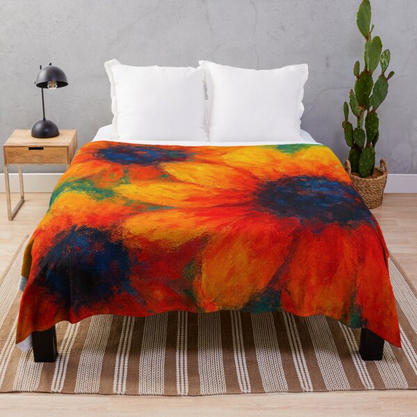 Item preview, Vibrant Sunflower Painting – Bold Impressionist Floral Art designed and sold by Rocket&Stars.