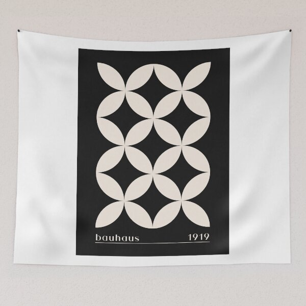 Item preview, Bauhaus 1919 Geometric Pattern | Minimalist Mid Century Modern Abstract Art designed and sold by swiftbeautyy.