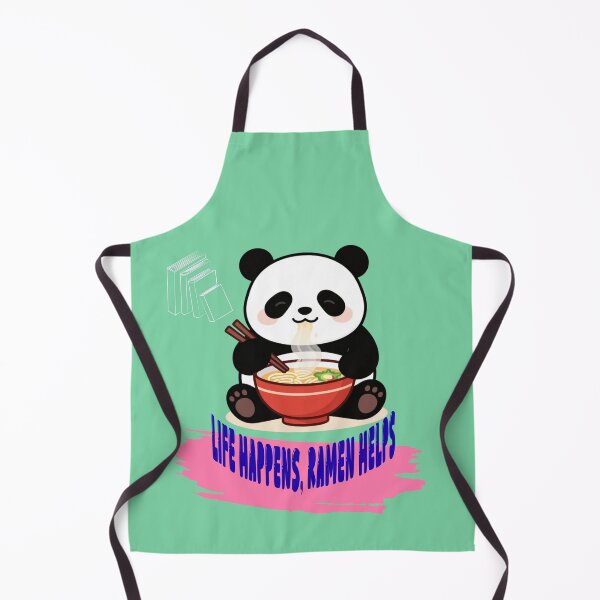 Item preview, Cute Panda Eating Ramen | Life Happens, Ramen Helps designed and sold by CREATIVE HIVE.
