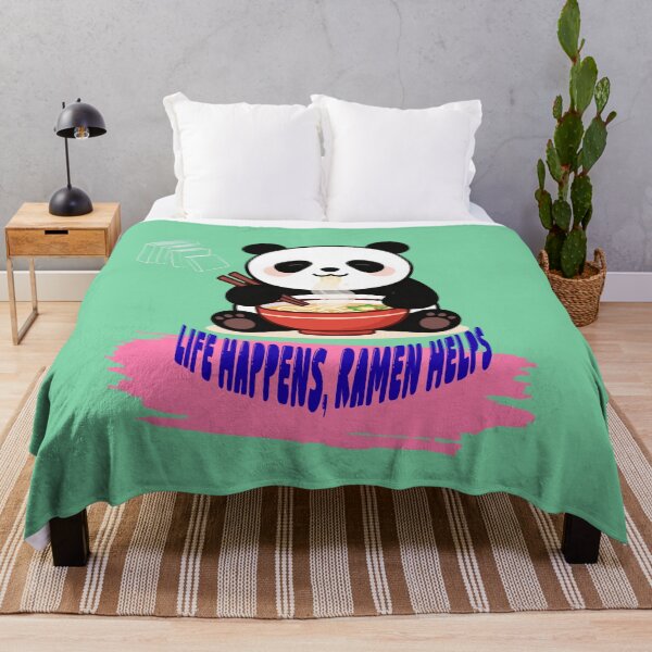 Item preview, Cute Panda Eating Ramen | Life Happens, Ramen Helps designed and sold by CREATIVE HIVE.
