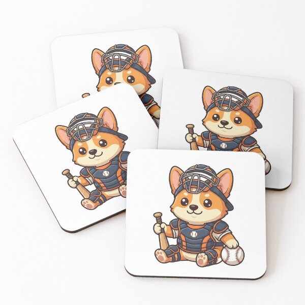 Item preview, Diamond Defender Corgi - Cute Baseball Catcher Dog T-Shirt designed and sold by FightStamp.