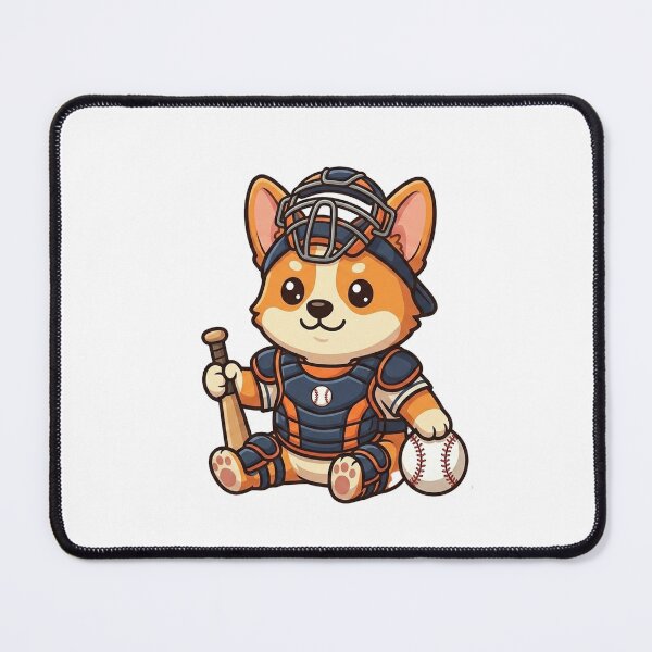 Item preview, Diamond Defender Corgi - Cute Baseball Catcher Dog T-Shirt designed and sold by FightStamp.
