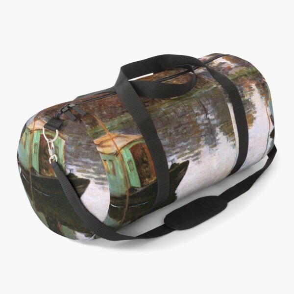Item preview, The Studio Boat Claude Monet painting designed and sold by ArtUnova.