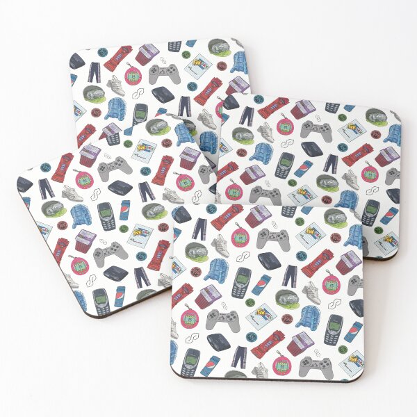 Item preview, 90s Y2K Nostalgia Seamless Pattern – Retro 00s Kid Essentials designed and sold by O.T.R Designs.