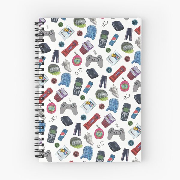 Item preview, 90s Y2K Nostalgia Seamless Pattern – Retro 00s Kid Essentials designed and sold by O.T.R Designs.