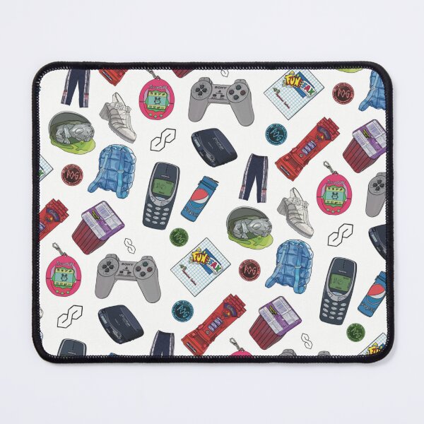 Item preview, 90s Y2K Nostalgia Seamless Pattern – Retro 00s Kid Essentials designed and sold by O.T.R Designs.