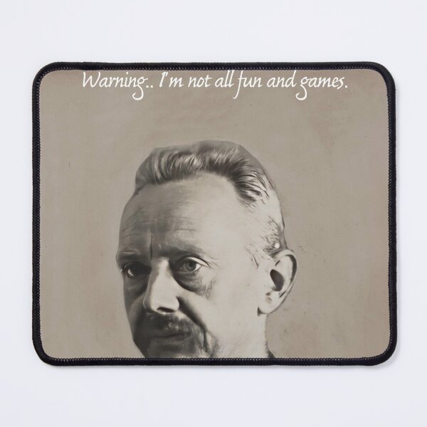 Item preview, Vintage photograph of a stern old man with mustache and text designed and sold by Photopat.