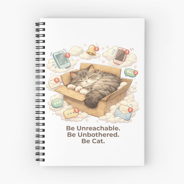 Item preview, Be Unreachable. Be Unbothered. Be Cat. - Cat Logic designed and sold by RunningWhiskers.