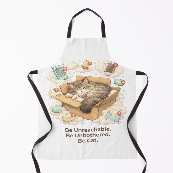 Item preview, Be Unreachable. Be Unbothered. Be Cat. - Cat Logic designed and sold by RunningWhiskers.
