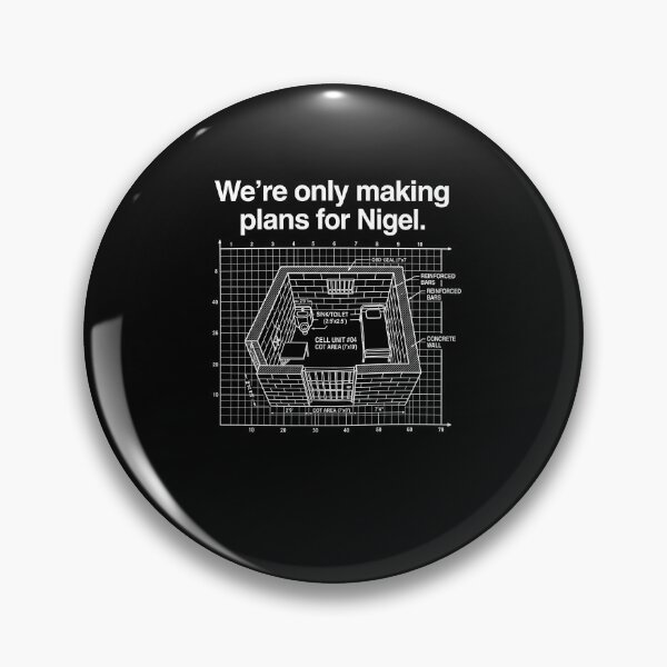 Item preview, We're Only Making Plans For Nigel Funny Music designed and sold by Glow-Paw-Studio.