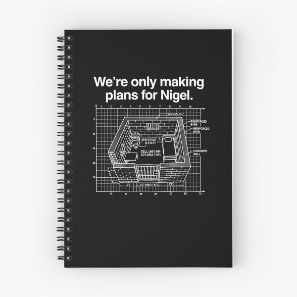 Item preview, We're Only Making Plans For Nigel Funny Music designed and sold by Glow-Paw-Studio.