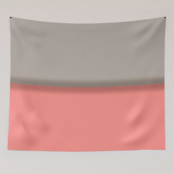 Item preview,  Taupe and Bright Coral Color Block designed and sold by pluielegere.