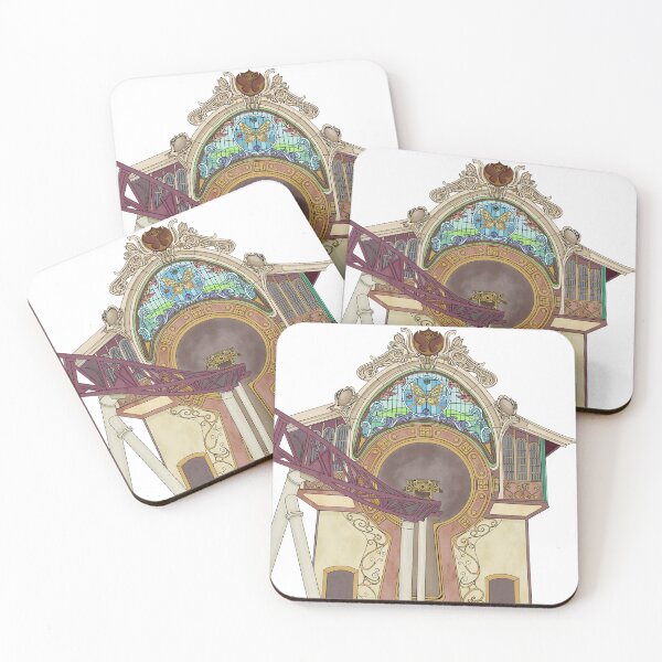 Item preview, The Ride to Happiness - Plopsaland Coaster Illustration (Theme Park Fan Art) designed and sold by FoolishDreamers.