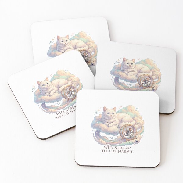 Item preview, Why Stress, The Cat Hasn't - Cat Logic designed and sold by RunningWhiskers.