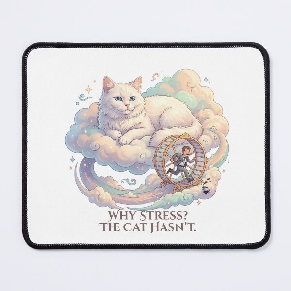 Item preview, Why Stress, The Cat Hasn't - Cat Logic designed and sold by RunningWhiskers.