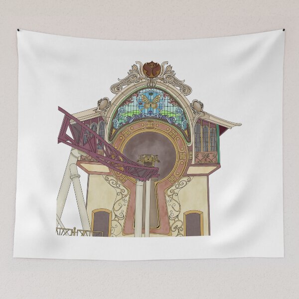 Item preview, The Ride to Happiness - Plopsaland Coaster Illustration (Theme Park Fan Art) designed and sold by FoolishDreamers.