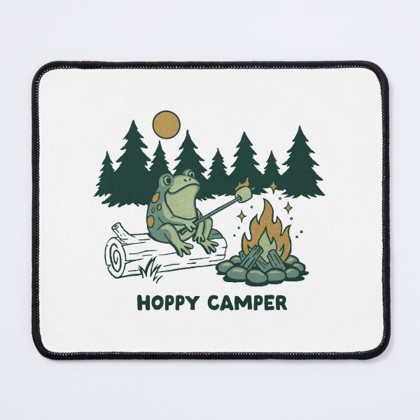 Item preview, Happy Camper Frog Camping Around the Campfire designed and sold by Gbriel3.