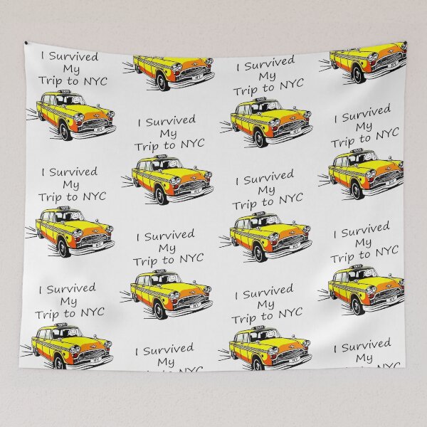 Item preview, I Survived My Trip To NYC Funny New York Yellow Taxi Design designed and sold by CocoLama.