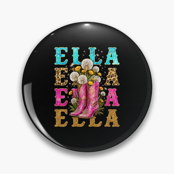 Item preview, Ella Cowgirl Boots Wildflower Western Floral Personalized Name designed and sold by Glow-Paw-Studio.