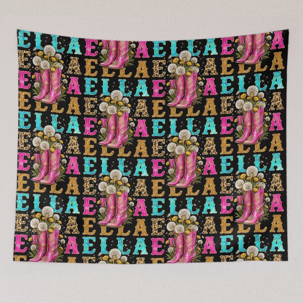 Item preview, Ella Cowgirl Boots Wildflower Western Floral Personalized Name designed and sold by Glow-Paw-Studio.