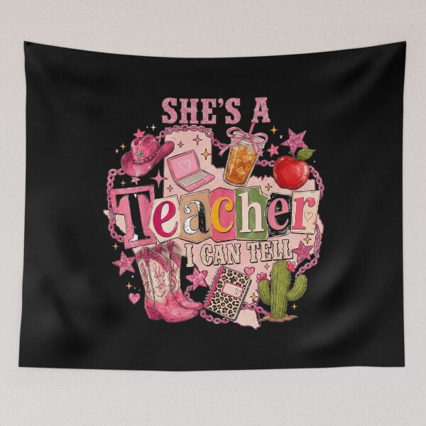 Item preview, Shes A Teacher I Can Tell Western Classroom Art designed and sold by hemagamo.