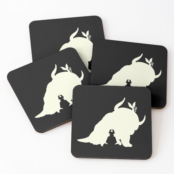 Item preview, Aang and Appa Silhouette Minimalist Cream designed and sold by anierladsas.