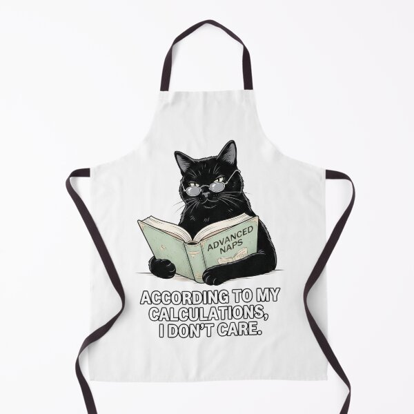 Item preview, According To My Calculations Black Cat Advanced Naps Funny Bookworm Art designed and sold by Pavnud.