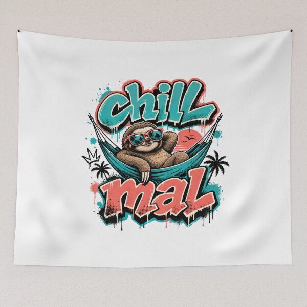 Item preview, Sloth in hammock, chilling designed and sold by Radixbarny.
