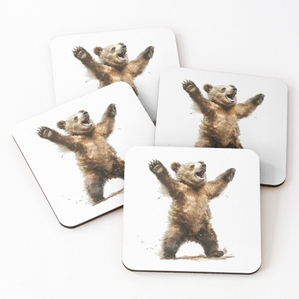 Item preview, Bear Cub | Cute Woodland Animal Watercolor Art designed and sold by Mandayartstudio.
