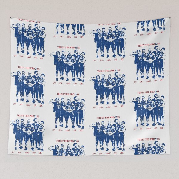 Item preview, Trust The Process Philadelphia Basketball Vintage Fan designed and sold by Glow-Paw-Studio.