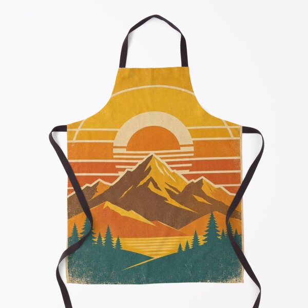 Item preview, : Retro 70s Mountain Sunset Wilderness designed and sold by EmilMarkt.