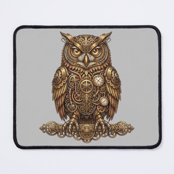 Item preview, Steampunk Mechanical Owl Illustration designed and sold by TheOctopusArt.