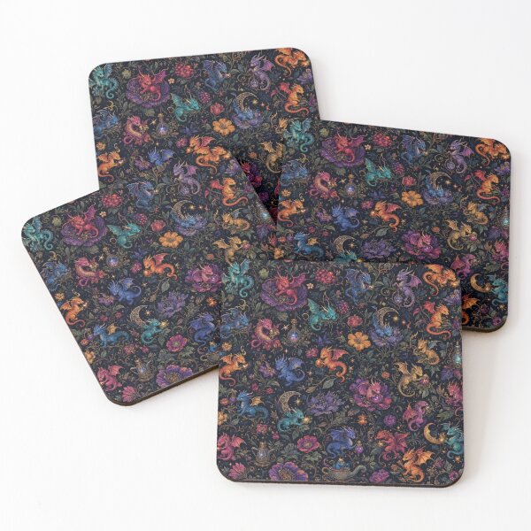 Item preview, whimsical dragon pattern designed and sold by alexrow.
