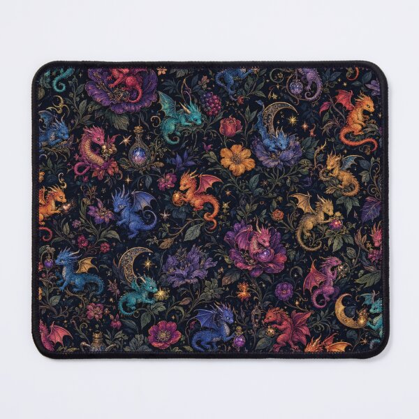 Item preview, whimsical dragon pattern designed and sold by alexrow.