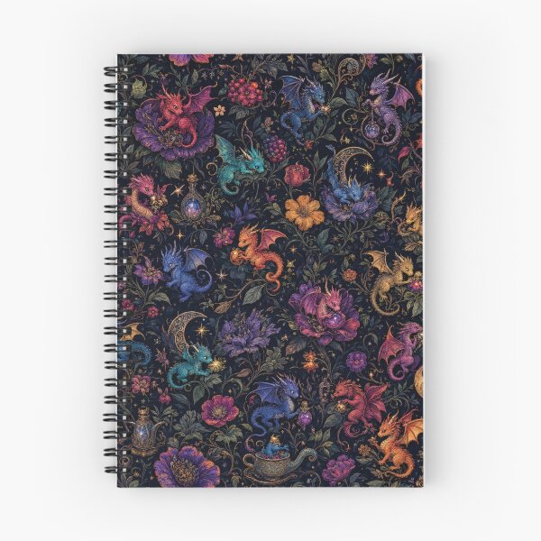 Item preview, whimsical dragon pattern designed and sold by alexrow.