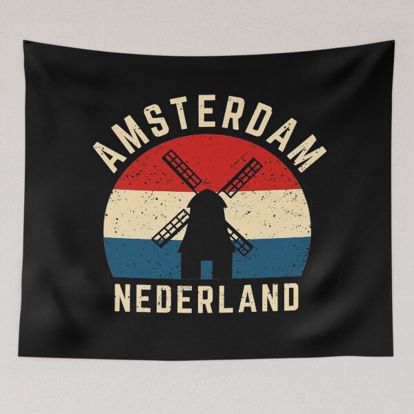 Item preview, Vintage Amsterdam Nederland Windmill designed and sold by ForzaDesigns.