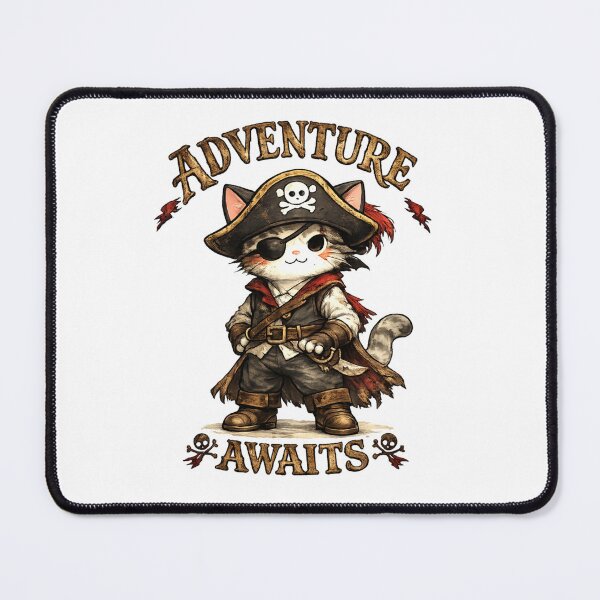 Item preview, Adventurous Pirate Cat Design designed and sold by StyleBloomes.