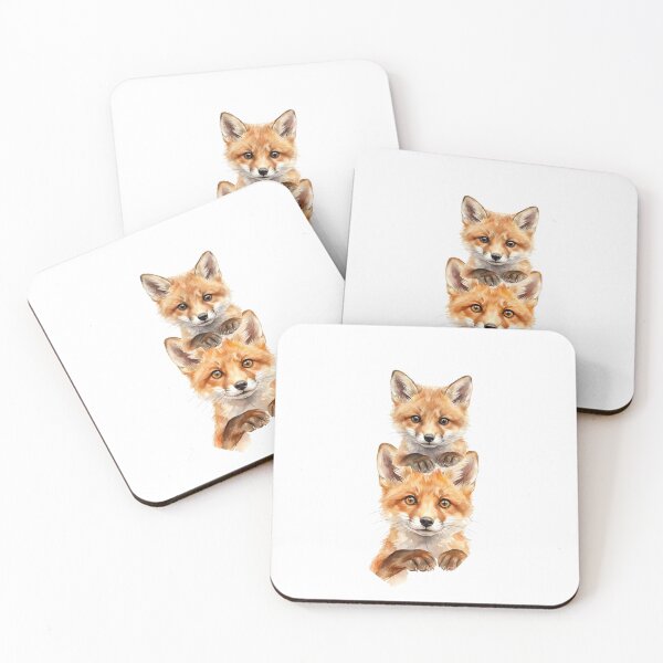 Item preview, Stacked Fox Cubs designed and sold by Roy & Tiffany.
