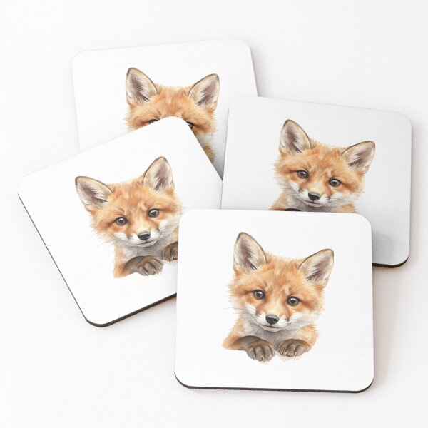 Item preview, Cute Fox Peeking designed and sold by Roy & Tiffany.